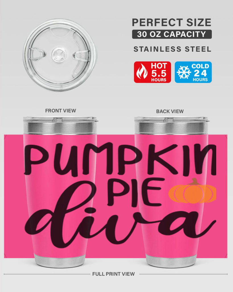 Pumpkin Pie Diva 532#- fall- Tumbler