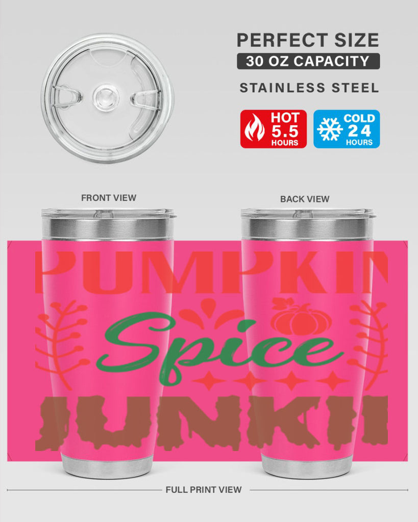 Pumpkin Spice Junkie 547#- fall- Tumbler
