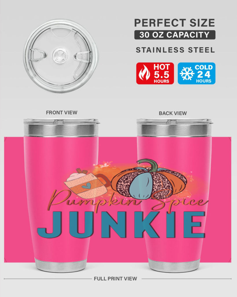 Pumpkin Spice Junkie 550#- fall- Tumbler