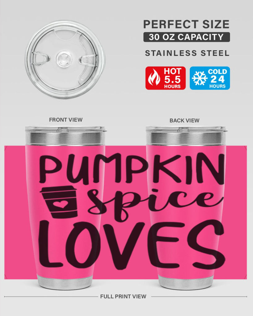 Pumpkin Spice Loves 555#- fall- Tumbler