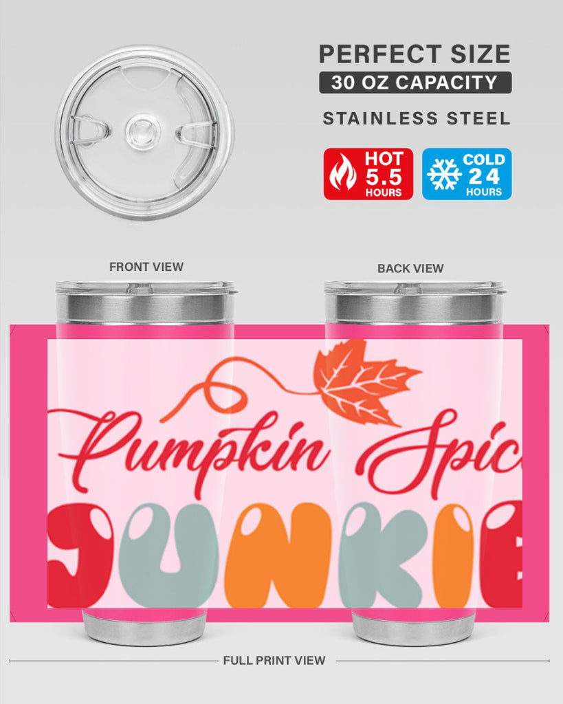 PumpkinSpiceJunkiedesign 569#- fall- Tumbler