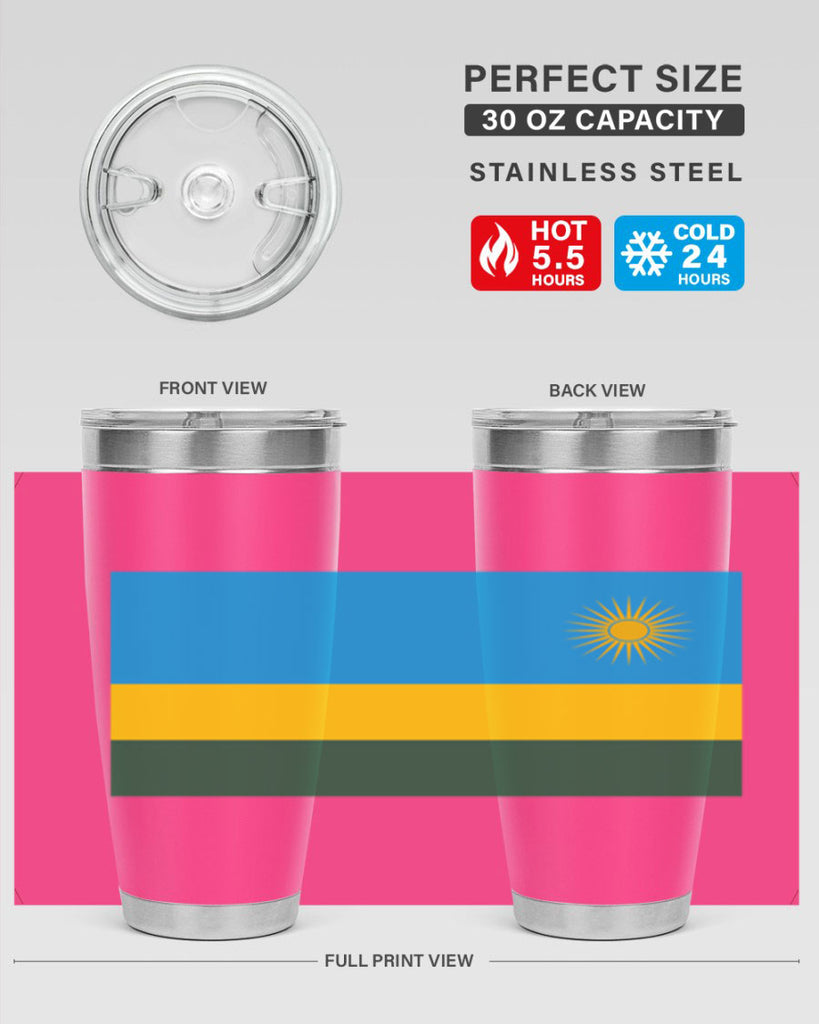 Rwanda 53#- world flags- Tumbler