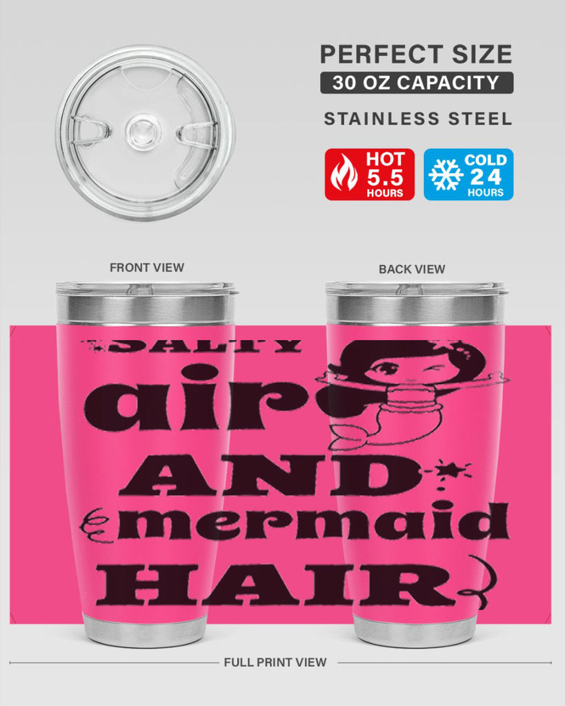 Salty air and mermaid hair 567#- mermaid- Tumbler