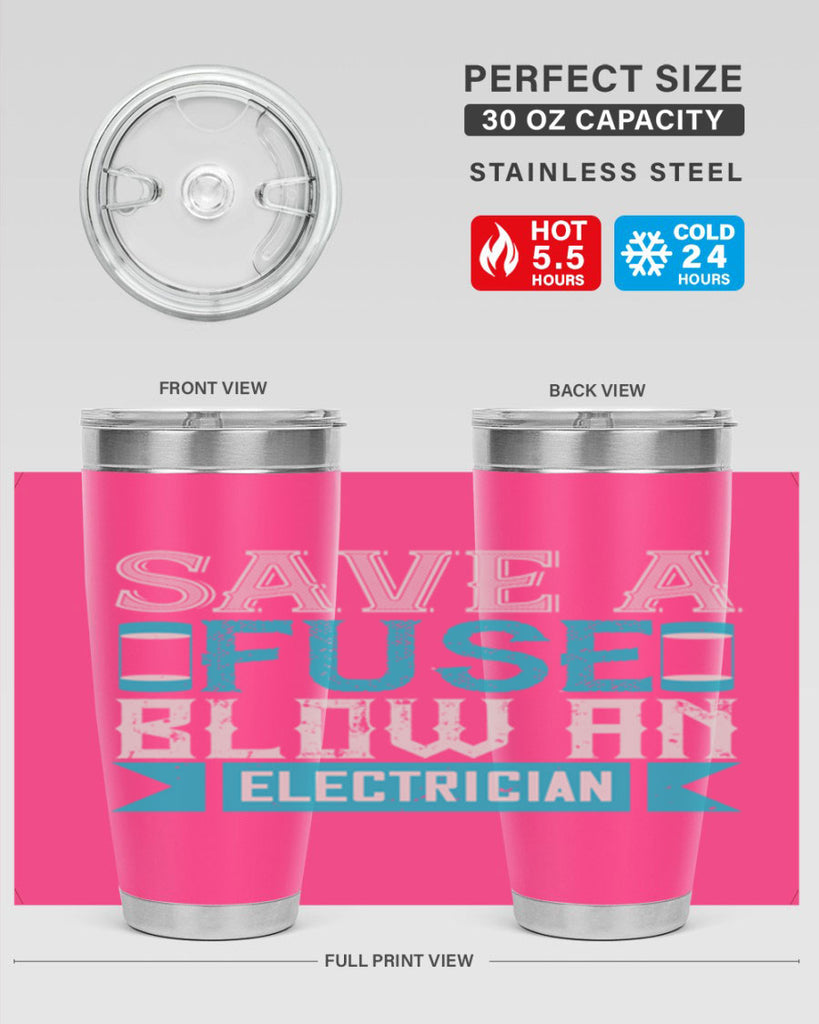 Save a fuse below an electrician Style 14#- electrician- tumbler
