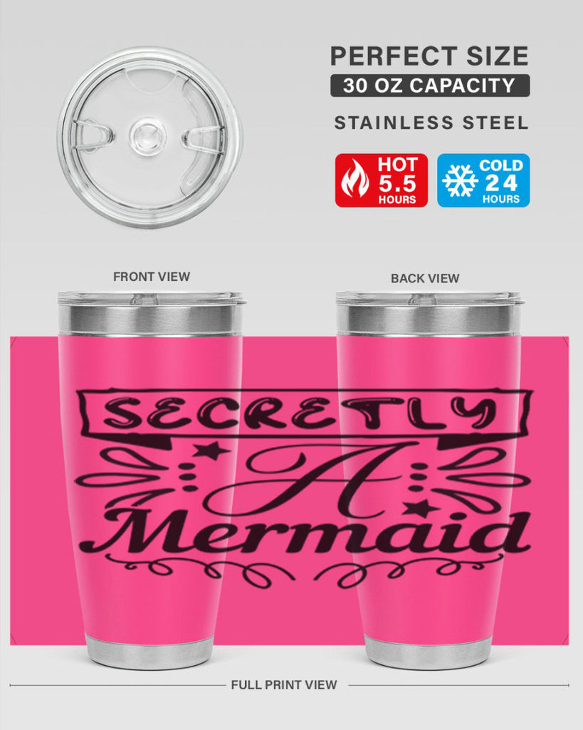 Secretly a mermaid 579#- mermaid- Tumbler