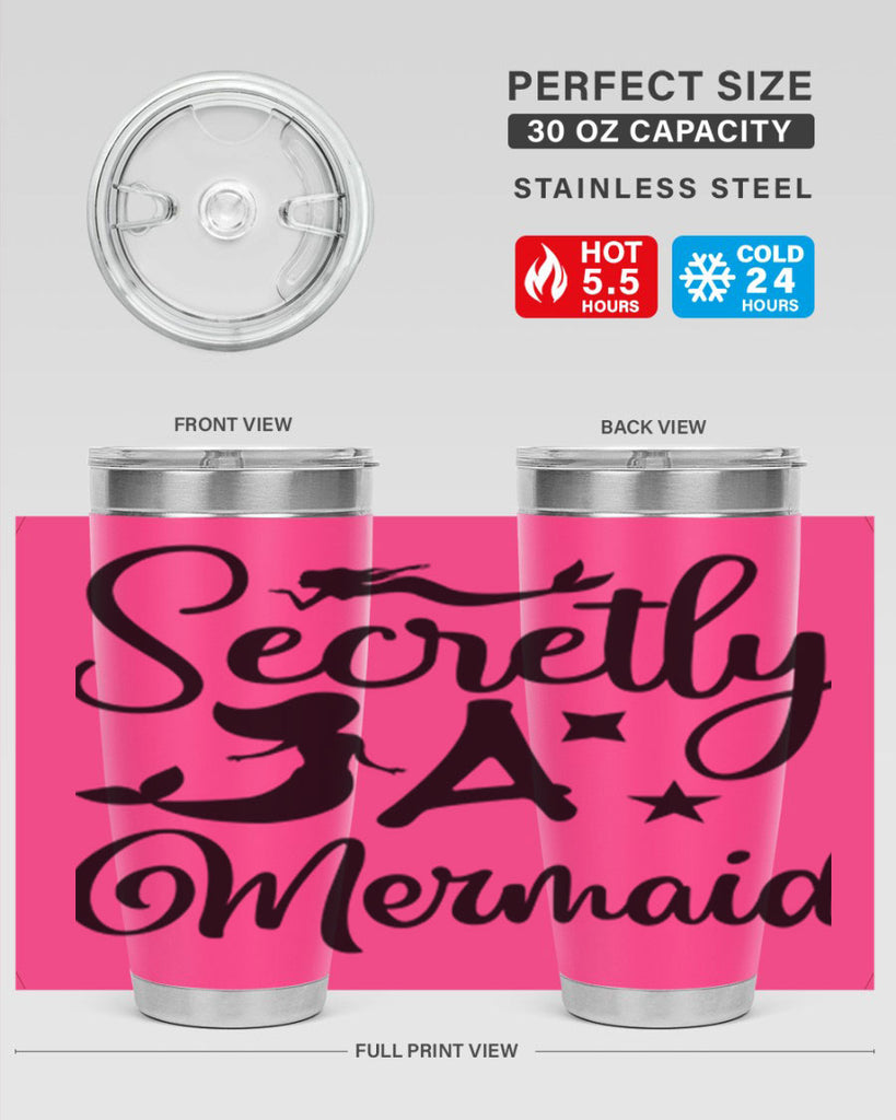 Secretly a mermaid 580#- mermaid- Tumbler