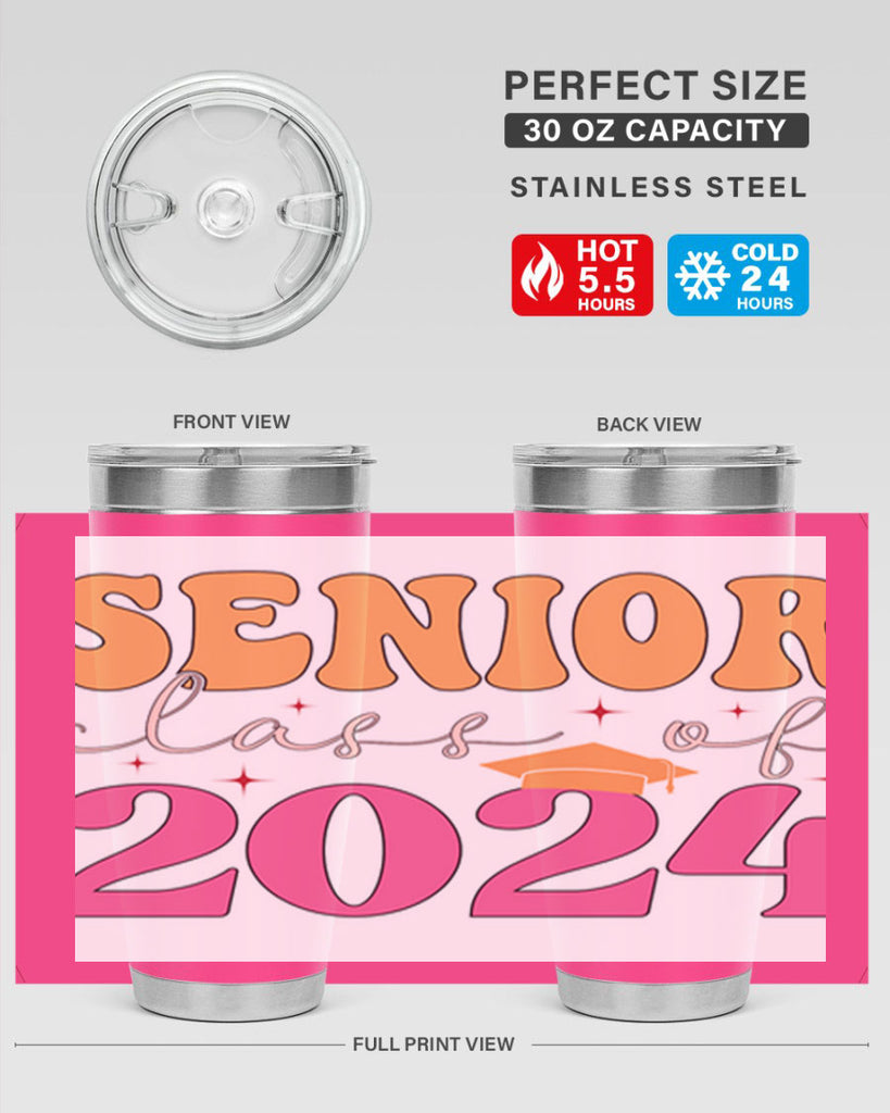 Senior class of 2024 19#- 12th grade- Tumbler