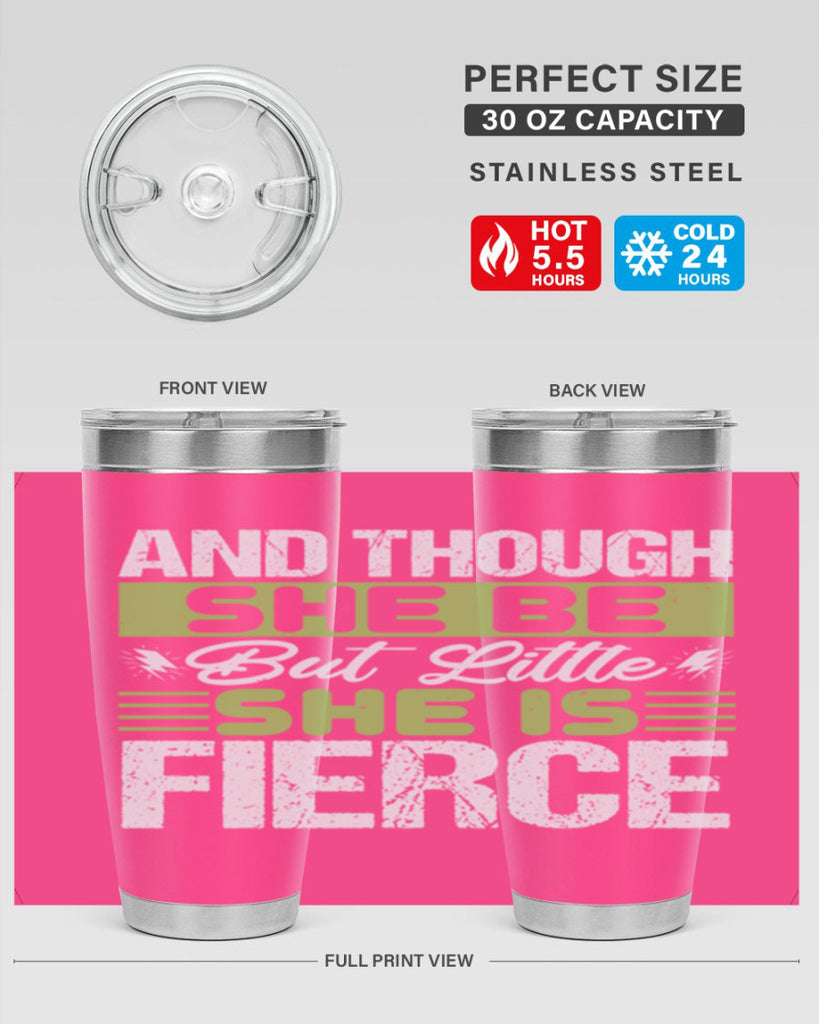 She is little but fierce Style 173#- baby- tumbler