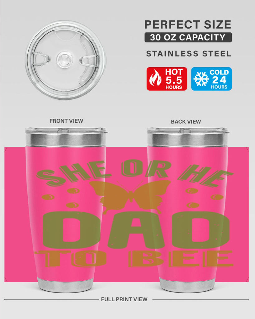 She or He Dad to bee Style 172#- baby- tumbler