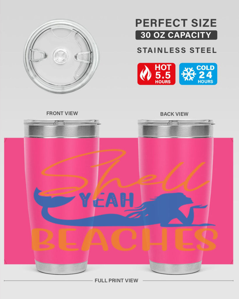 Shell Yeah Beaches 591#- mermaid- Tumbler