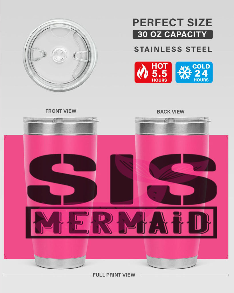 Sis mermaid 599#- mermaid- Tumbler