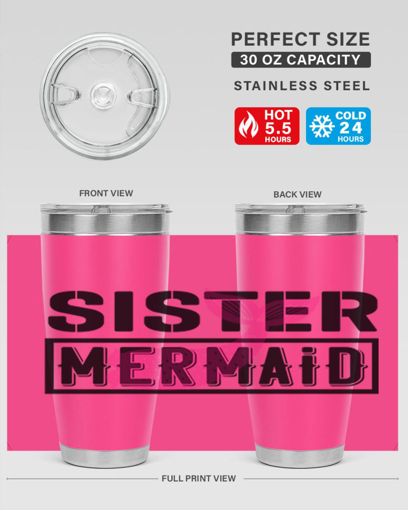 Sister mermaid 600#- mermaid- Tumbler