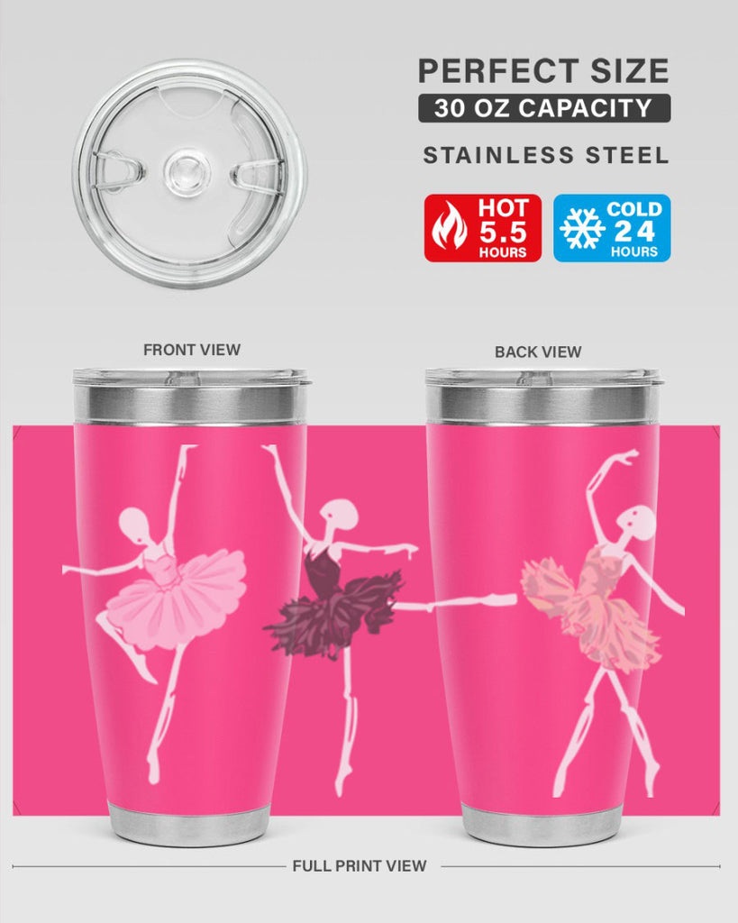 Skeleton Ballerinas Ballet Halloween Ballet 79#- ballet- Tumbler