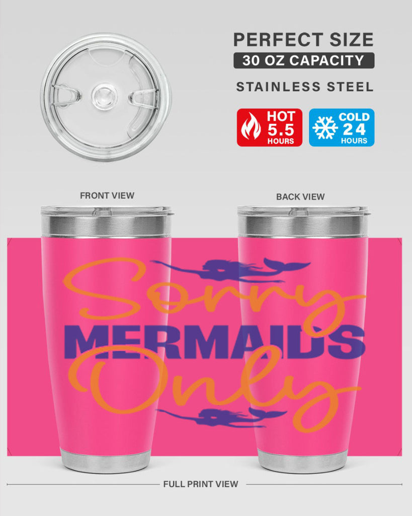 Sorry Mermaids Only 603#- mermaid- Tumbler