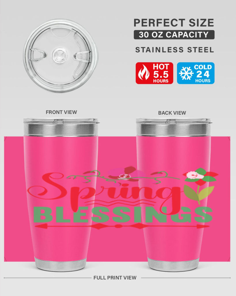 Spring Blessings 418#- spring- Tumbler