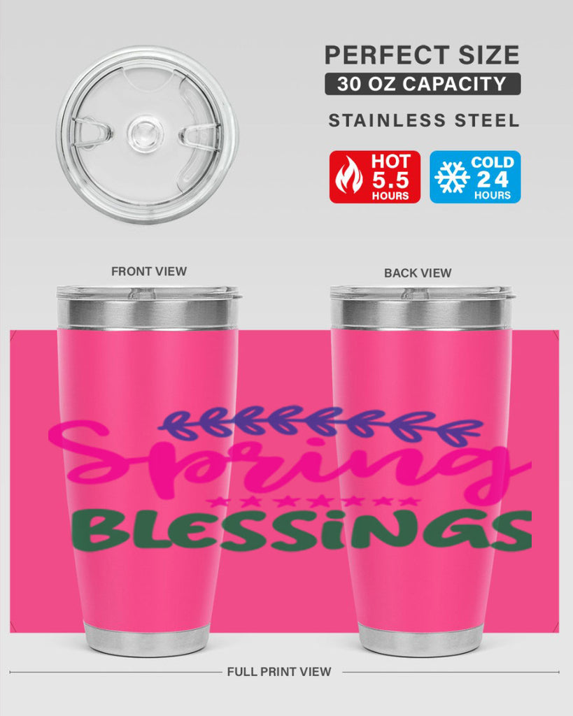 Spring Blessings 419#- spring- Tumbler