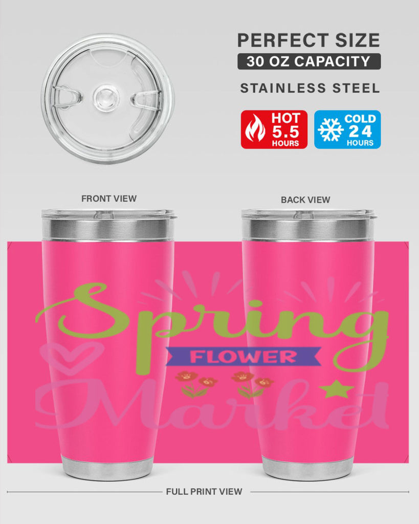 Spring Flower Market  487#- spring- Tumbler