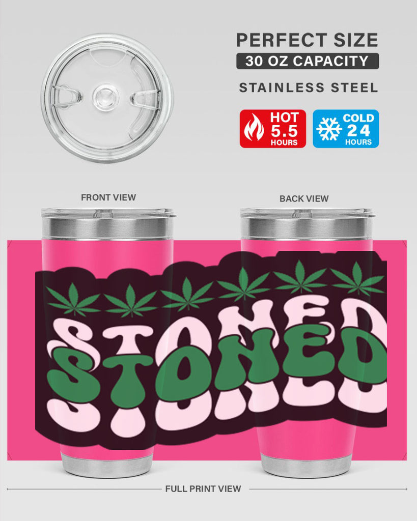 Stoned 255#- marijuana- Tumbler