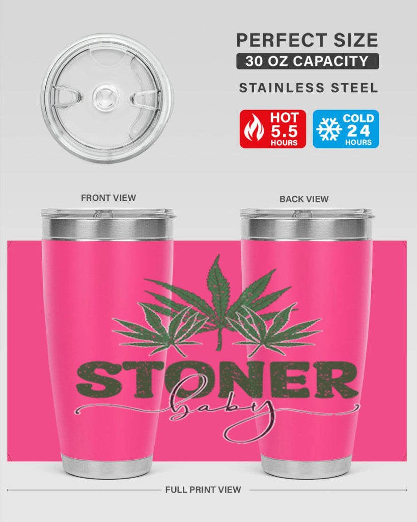 Stoner Baby Sublimation 261#- marijuana- Tumbler