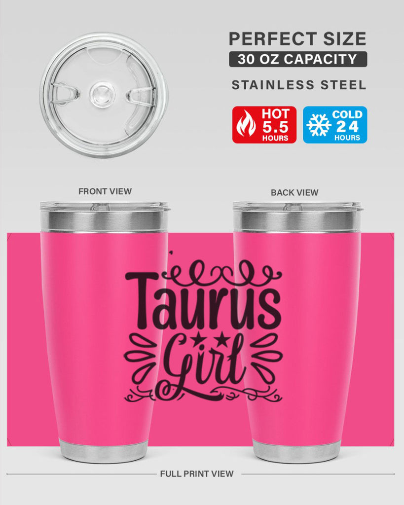 Taurus girl 497#- zodiac- Tumbler