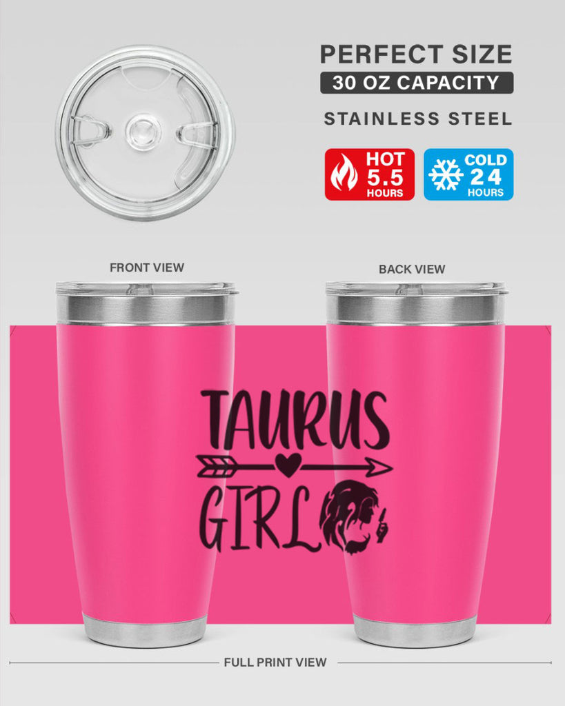 Taurus girl 498#- zodiac- Tumbler