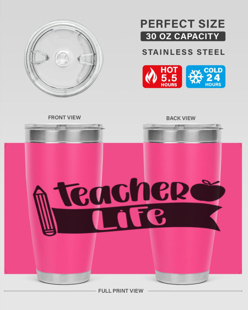 Teacher Life Style 52#- teacher- tumbler