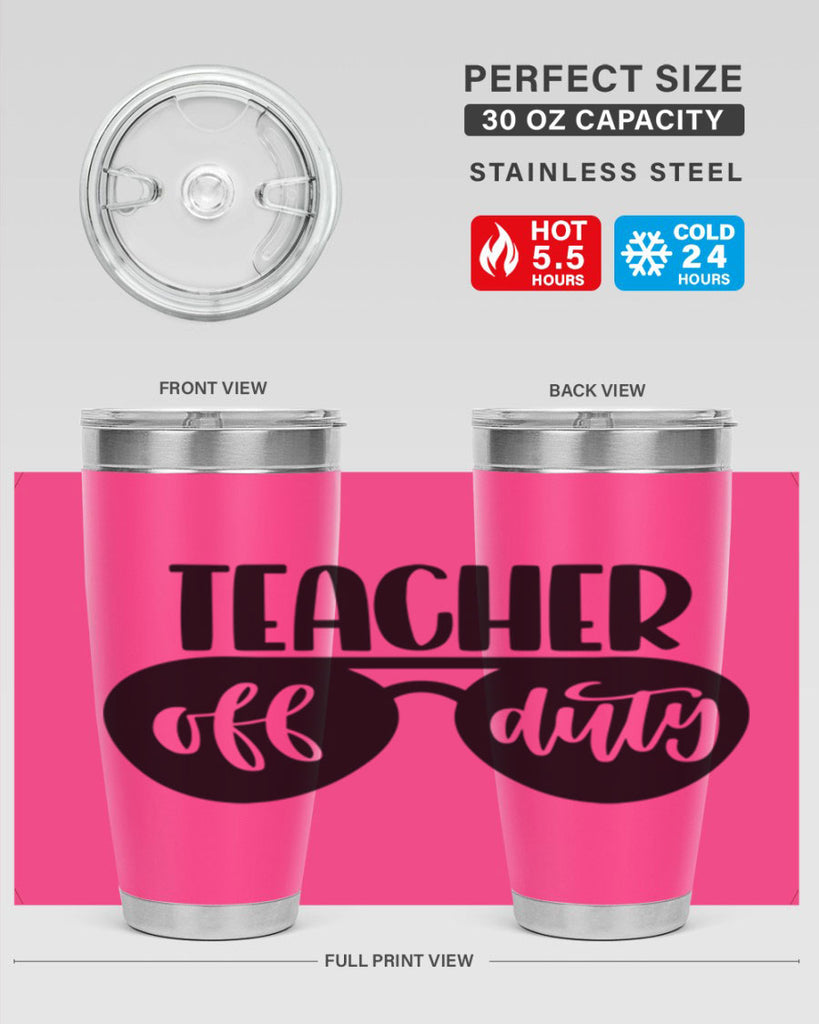 Teacher Off Duty Style 49#- teacher- tumbler