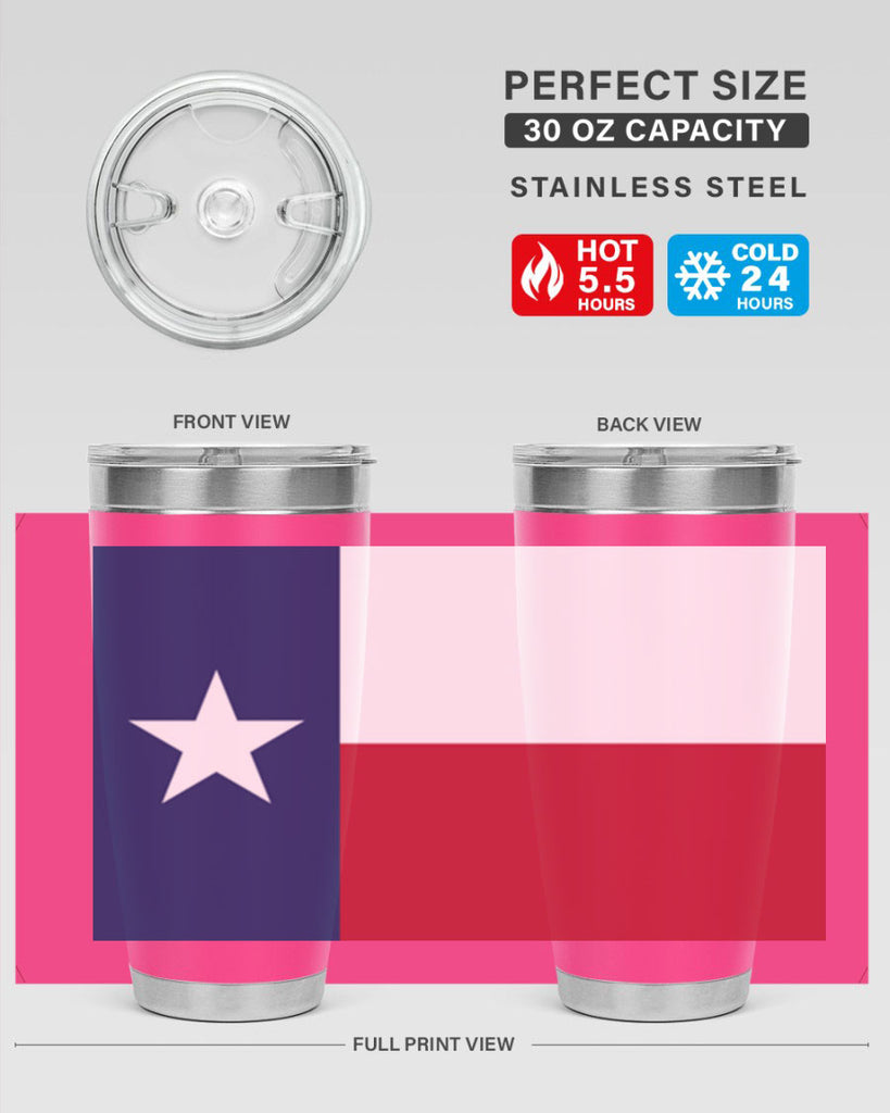 Texas 9#- Us Flags- Tumbler