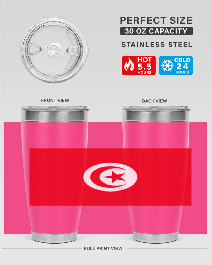 Tunisia 18#- world flags- Tumbler