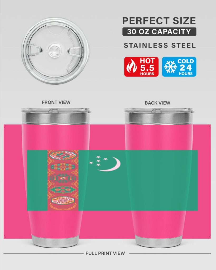 Turkmenistan 16#- world flags- Tumbler