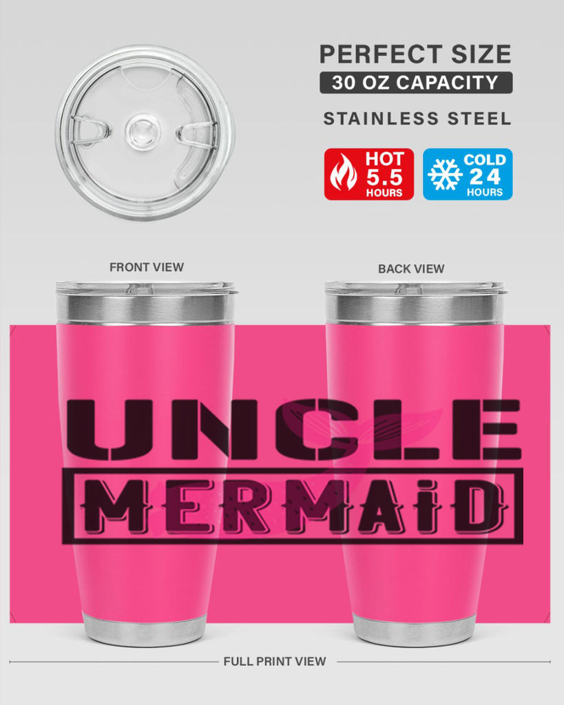 Uncle mermaid 634#- mermaid- Tumbler