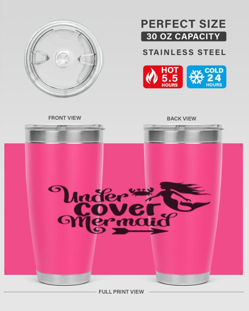 Under Cover Mermaid 641#- mermaid- Tumbler