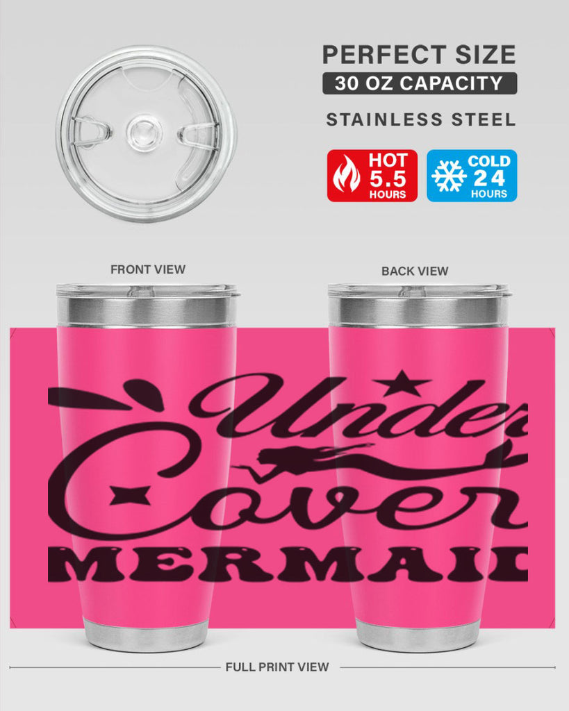 Under cover mermaid 646#- mermaid- Tumbler