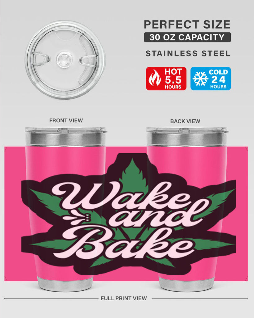 Wake and bake 273#- marijuana- Tumbler