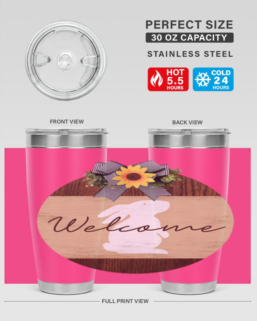 Welcome Bunny Mockup568#- spring- Tumbler