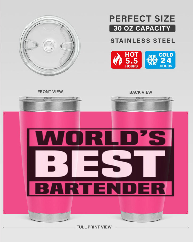 Worlds best Style 8#- bartender- tumbler