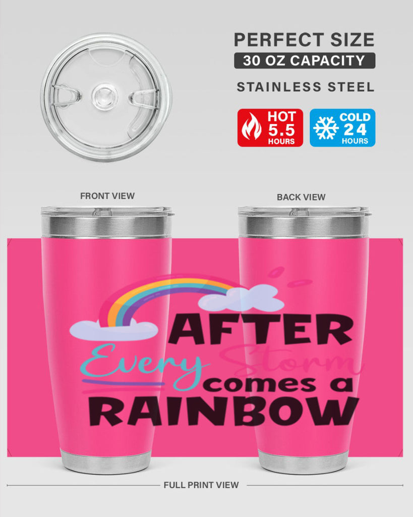 after every storm comes a rainbow Style 291#- baby- tumbler