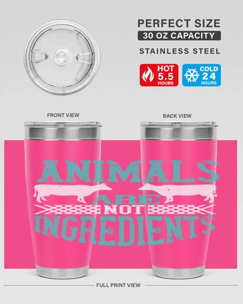 animals are not ingredients 103#- vegan- Tumbler