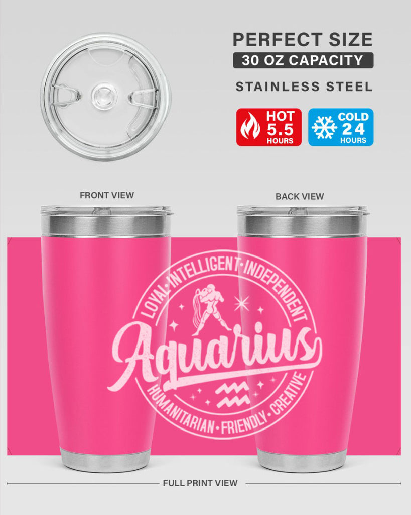 aquarius 77#- zodiac- Tumbler