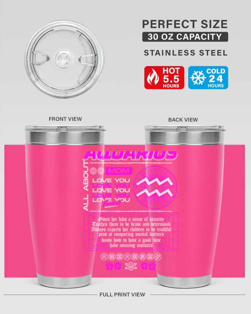 aquarius 86#- zodiac- Tumbler