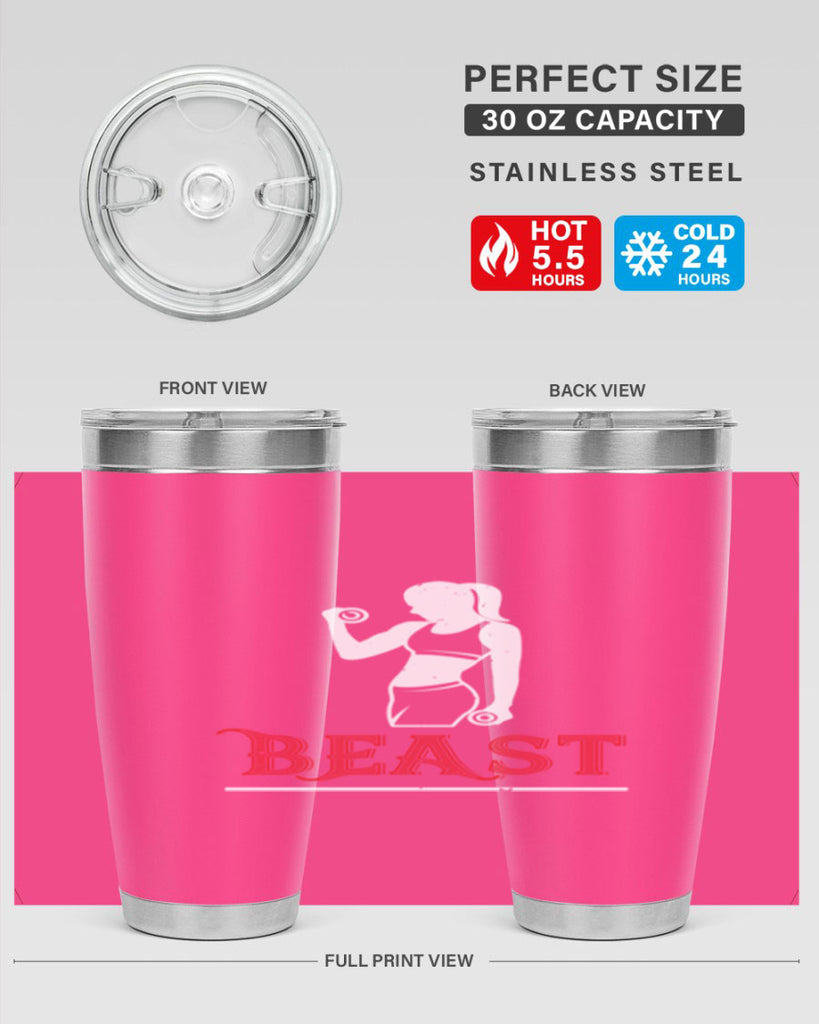 beast 102#- gym- Tumbler