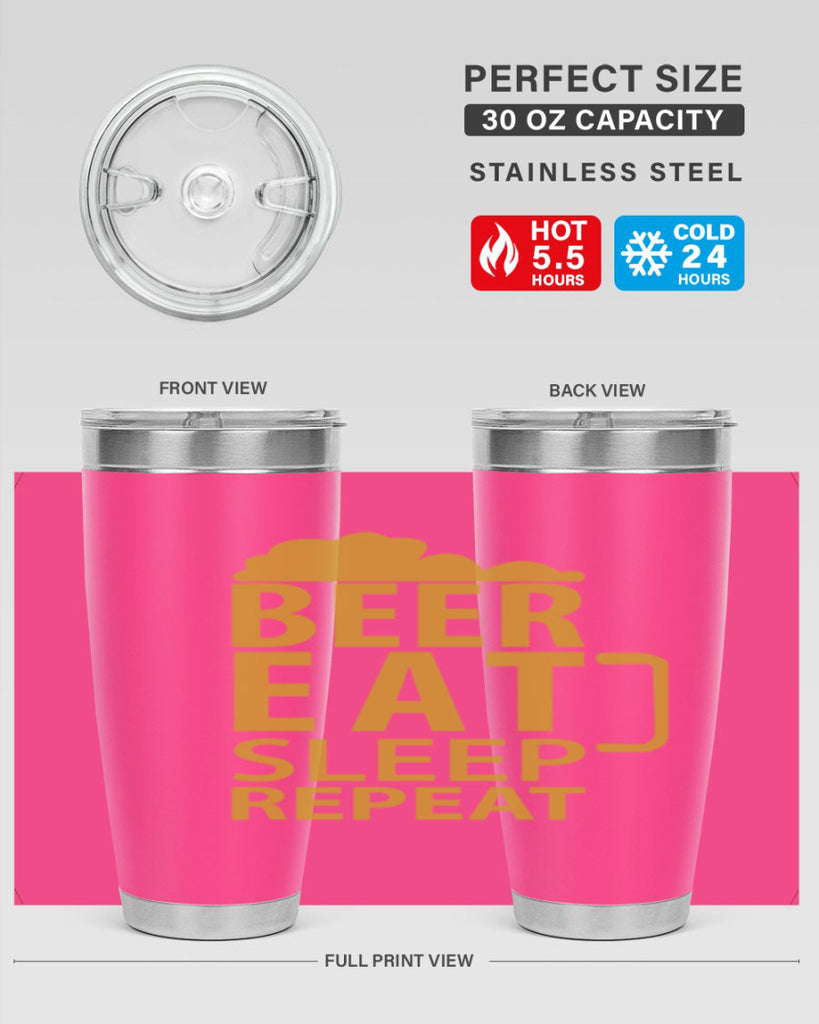 beer eat sleep 109#- beer- Tumbler