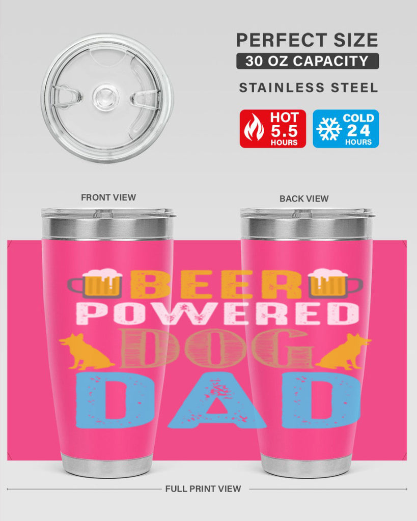 beer power dog dad 145#- beer- Tumbler