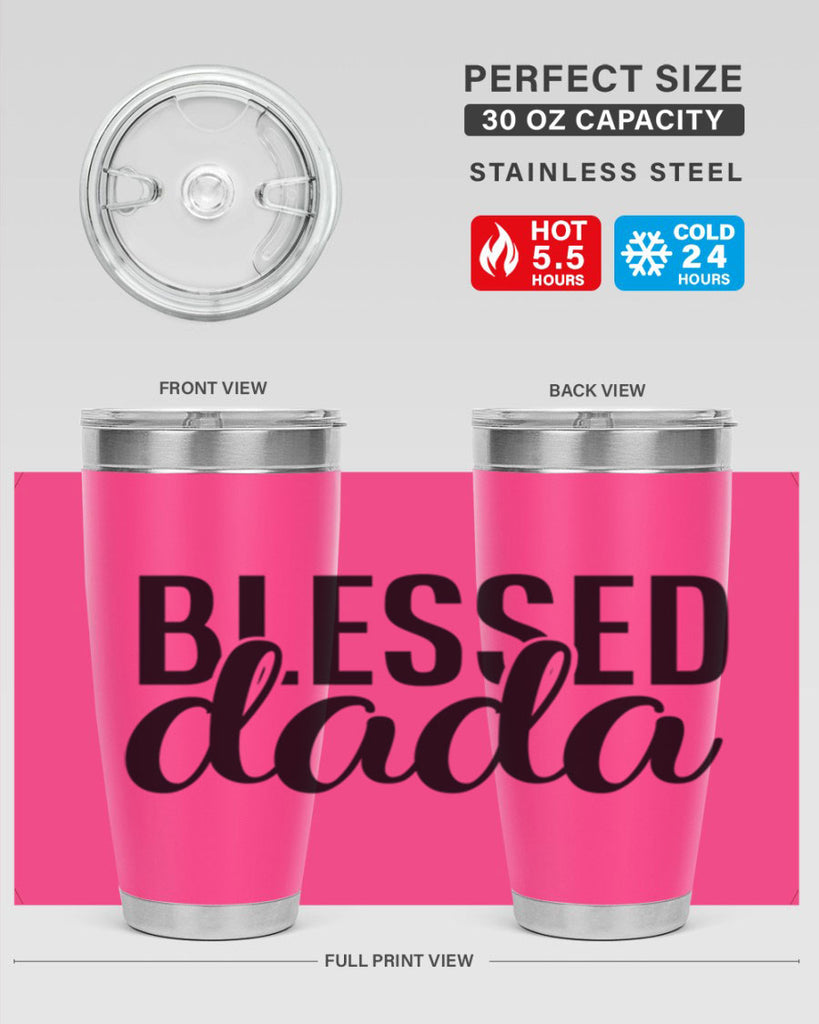 blessed dada 34#- dad- Tumbler