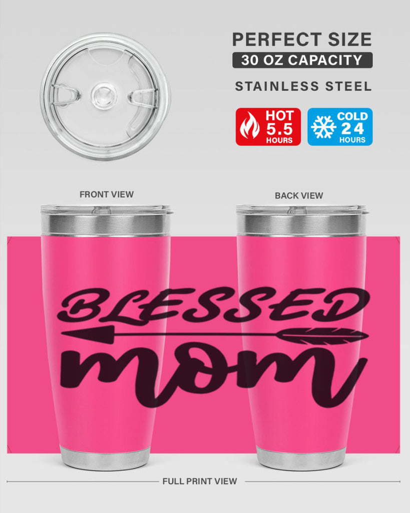 blessed mom 270#- mom- Tumbler