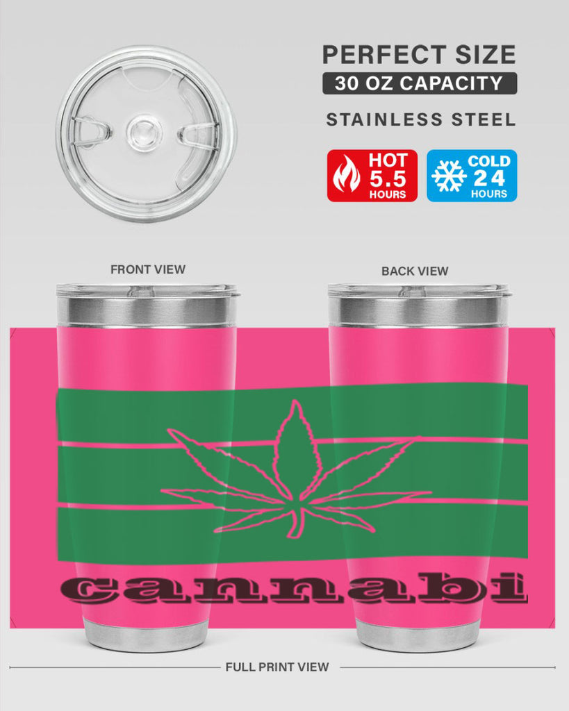 cannabi flag 36#- marijuana- Tumbler