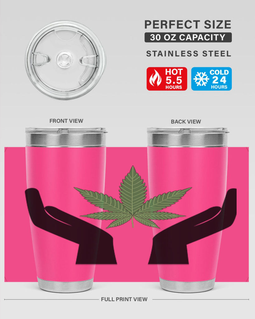 cannabis hands 44#- marijuana- Tumbler