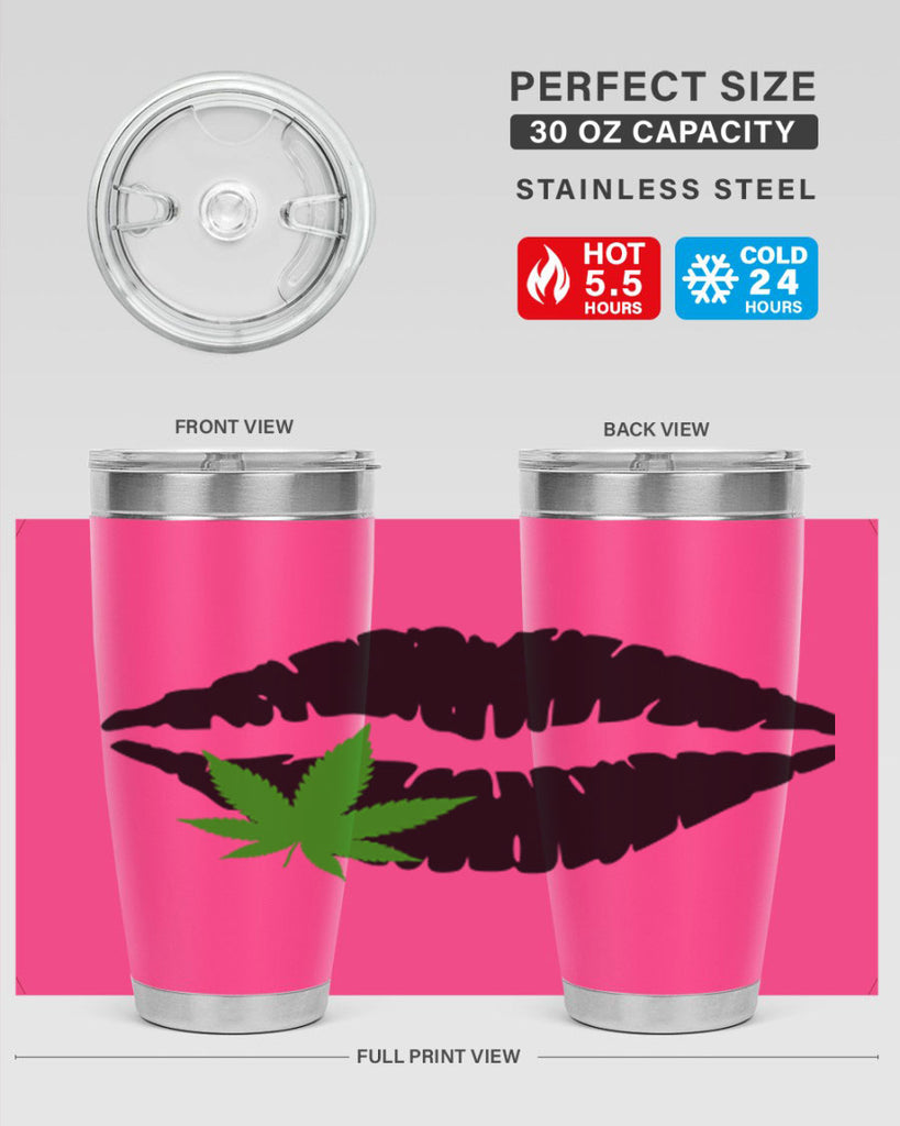 cannabis lips 47#- marijuana- Tumbler