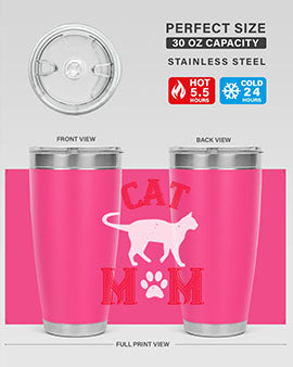 cat mom Style 35#- cat- Tumbler