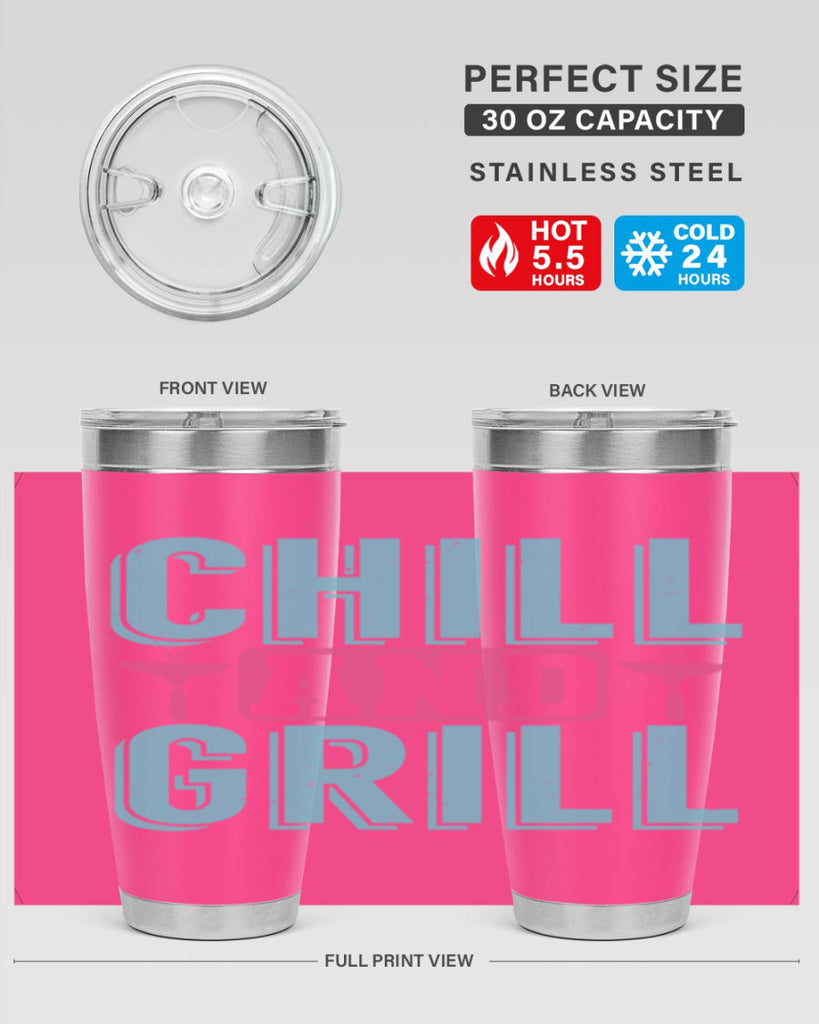 chill and grill 49#- bbq- Tumbler